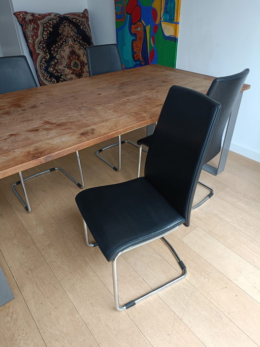 5 Calligaris Eetkamerstoelen