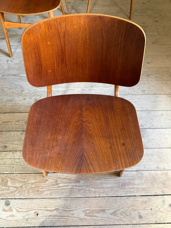 Sedie vintage danesi in teak di Borge Mogensen. – Sedie da pranzo, Scandinavian (photo 10 of 16)
