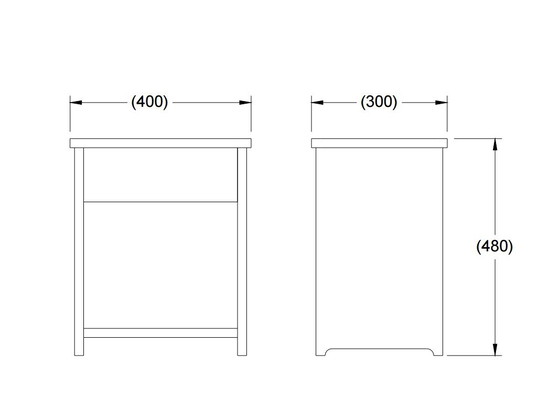 Image 1 of 2 x Beistelltische aus massiver Eiche