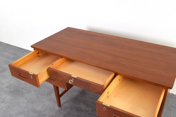 Image 1 of Bureau de direction danois moderne en teck, style Mid-Century Modern, années 1960