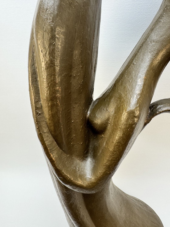 Image 1 of Scultura originale di Geert Kunen "Koppel" - firmata e contrassegnata - 53 cm
