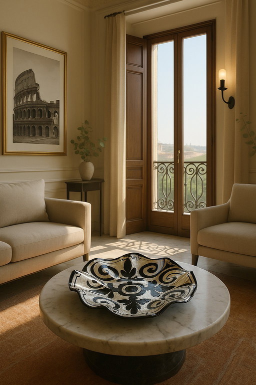 Onde Blu - Objet sculptural en verre (Italie, vers 1970-1985)