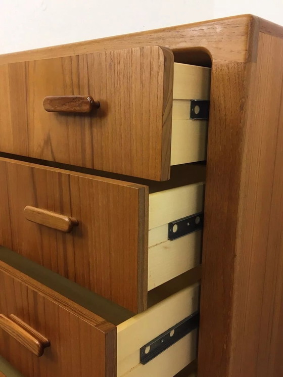 Image 1 of 60s 70s teak dressoir ladekast & spiegel Deens design Denemarken 60s 70s