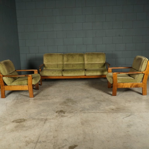 Vintage Danish sitting area/seating group – walnut – 1960s/70s