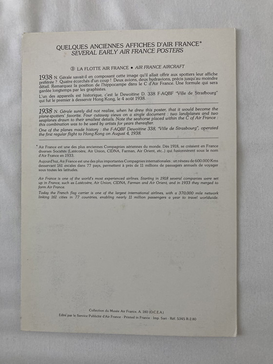 Image 1 of 11 vintage AIR FRANCE menu 80’S PARIS DAMASCUS LOS ANGELES DAKAR MONTEVIDEO 