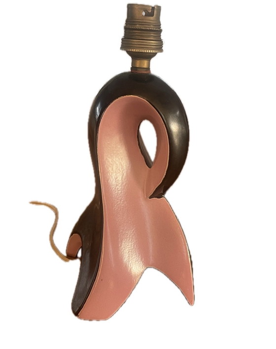 Image 1 of Modernist glazed ceramic lamp base from the 1950s