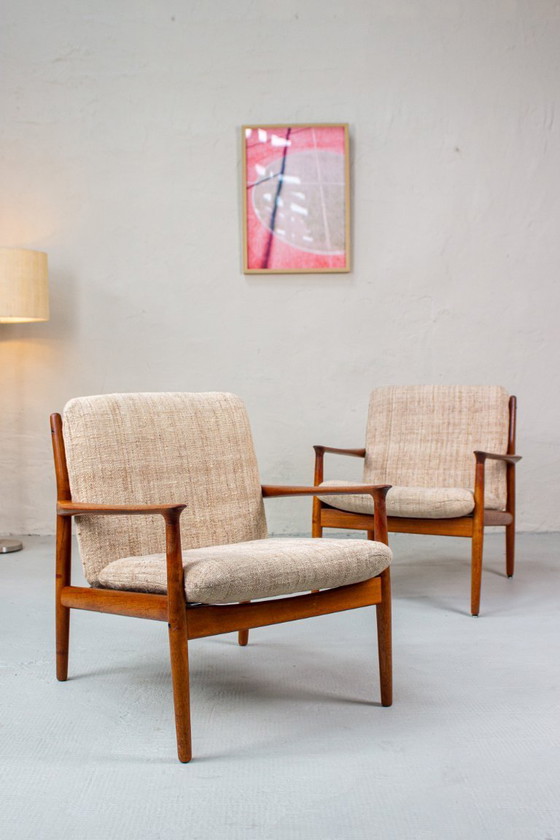 Image 1 of 2 poltrone vintage in teak Easy Chair Svend Aage Eriksen danese
