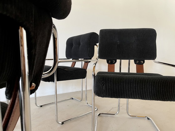 Image 1 of Tucraom Stühle von Guido Faleschini für i4 Mariani, 4 . Satz