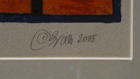 Image 1 of Sérigraphie Clemens Briels dans un beau cadre - Algunos Gentes Hacen la Comedia, Otros No