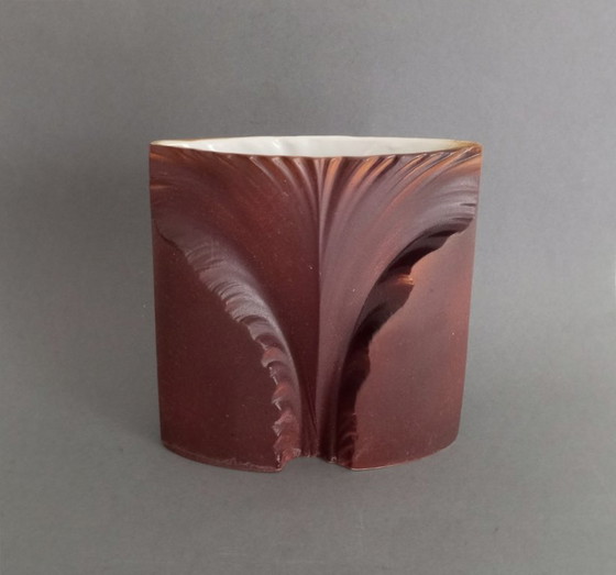 Image 1 of IDEA Industrial Arts Company modernistische/brutalistische vaas 1985 ontwerper Mária Viglási