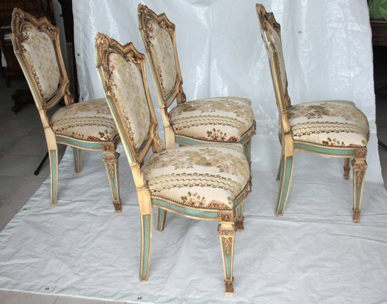 Image 1 of Ensemble de 4 chaises Napoléon III, seconde moitié du 19e siècle, France