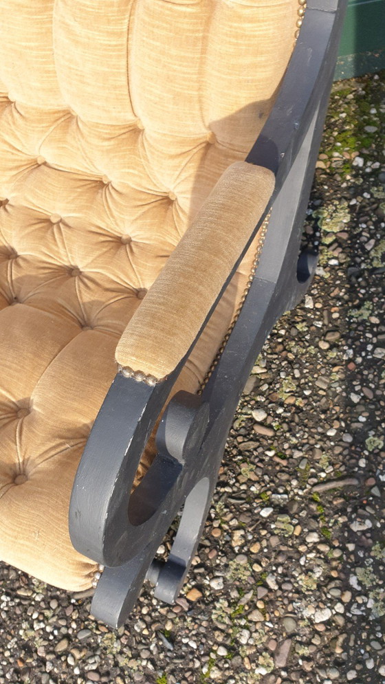 Image 1 of Chesterfield fauteuil krijtverf