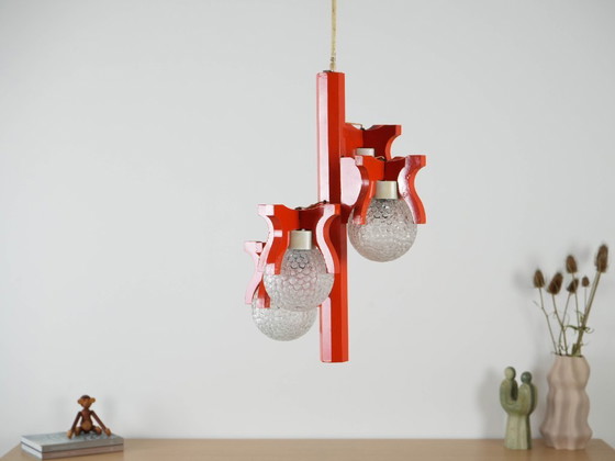 Image 1 of Lampada a sospensione, Space Age, anni '70, prodotta in Italia