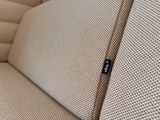 Vitra Alcove Plus Divano 2 posti, Divani acustici, Tessile, Cromo, Beige (foto 4 di 8)