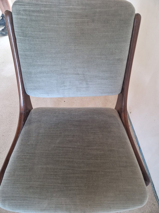 4 sillas de comedor Louis Van Teeffelen – Textile, Velvet (photo 4 of 5)