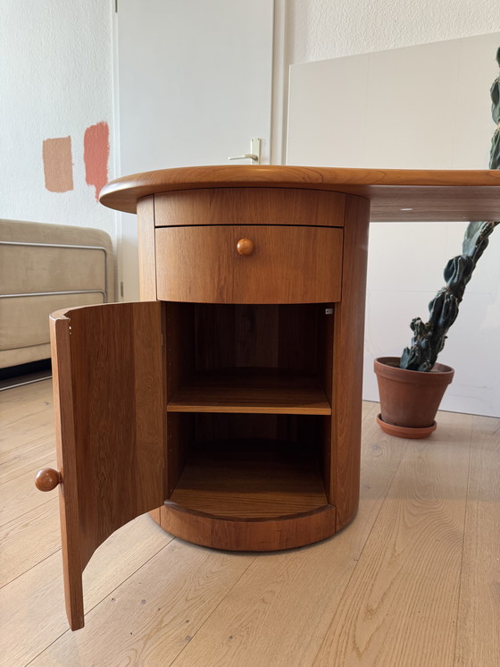 Image 1 of Kidney Shape Teak Desk Silkeborg, Danish Design