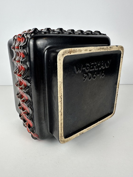 Image 1 of Vintage flower pot - square - Fohr Keramik