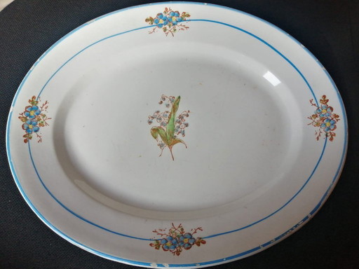 Serving dish Widow Besio & sons late 19th century.