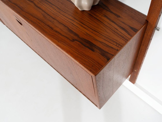 Modulaire wandkast van teakhout, Deens design, jaren 60, ontworpen door Rud Thygesen en Johnny Sørensen, (photo 16 of 21)