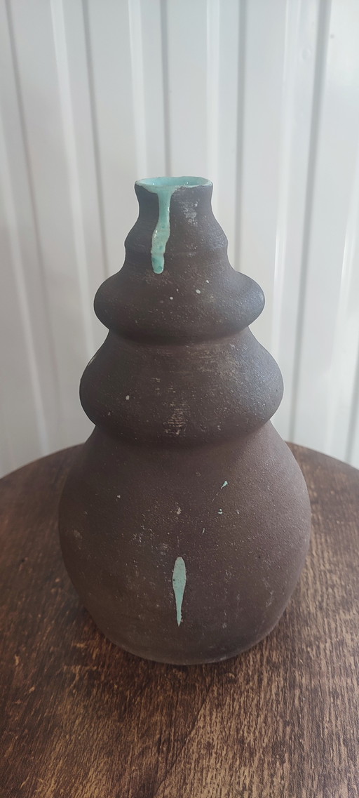 Brocca in gres firmata CK ceramics vintage 1960-1970