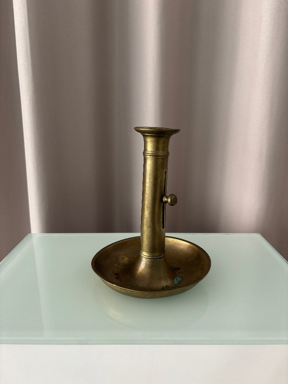 Vintage verstelbare messing kandelaar – Artisan, Kandelaars en kaarsen, Metal (photo 9 of 13)