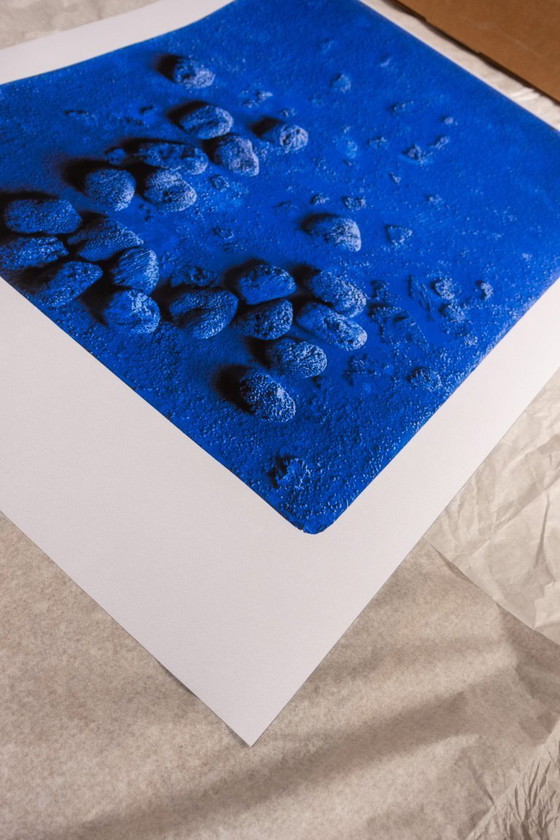 Image 1 of Yves Klein Relief éponge bleu RE 19 1958 - Poster 50×70 cm