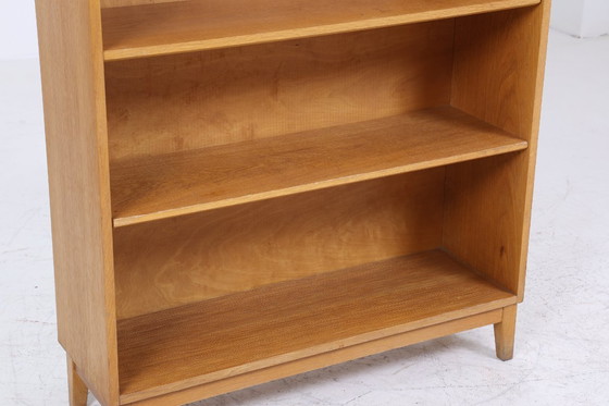 Image 1 of Libreria vintage degli anni '60 | Scaffale di metà secolo in quercia | Scaffale retrò in legno #05-49