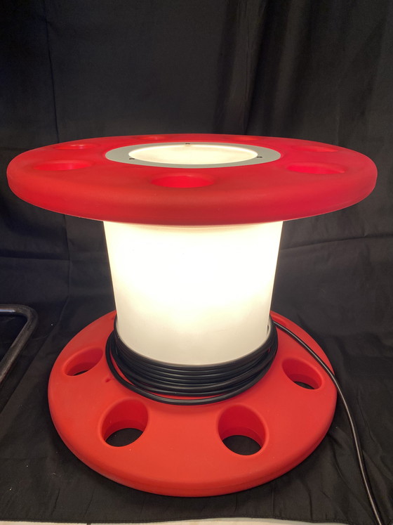 Image 1 of In- Outdoor Leuchte Kabelrolle Linea Light Italy 90‘s Kunststoff Design