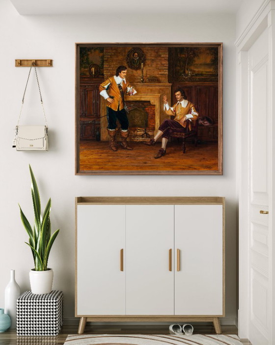 Original Oil Painting Ring of Athos - Based on A. Dumas's "The Three Musketeers" – Paintings & Drawings (photo 2 of 7)