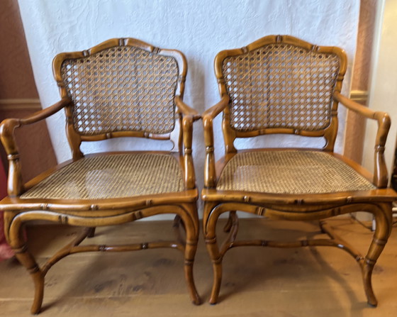 Image 1 of Giorgetti, Chinees Chippendale Faux Bamboo, +/- 1960