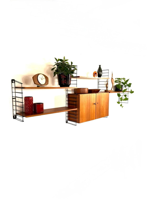 Sistema a parete modulare vintage in teak, Musterring ‘60 – Armadi a muro, Legno, Metallo (photo 13 of 14)