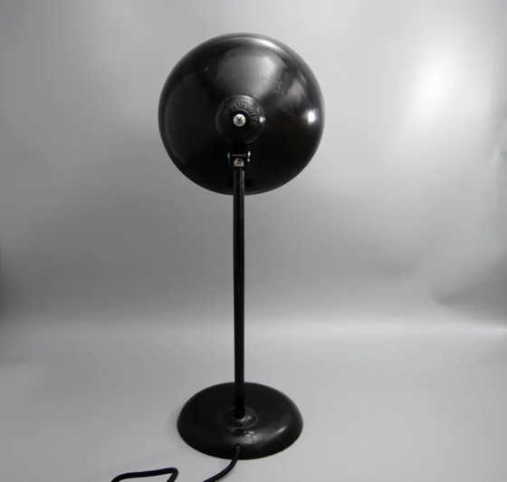 Image 1 of Kaiser Idell 6556 "Super" tafellamp in zwart * reliëf kathedraal * Bauhaus * jaren 1950 * Mid-Century * Vintage