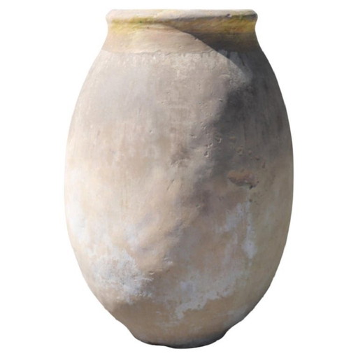 Jarra antigua de terracota, adorno de jardín, Italia, siglo XIX.