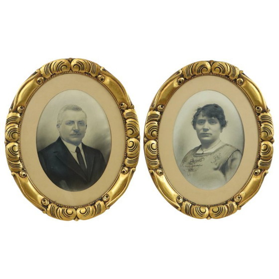 Image 1 of Antieke Portretten  Bladgoud ca 1900