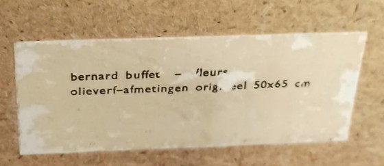 Image 1 of Bernard Buffet Vintage Print on Wood