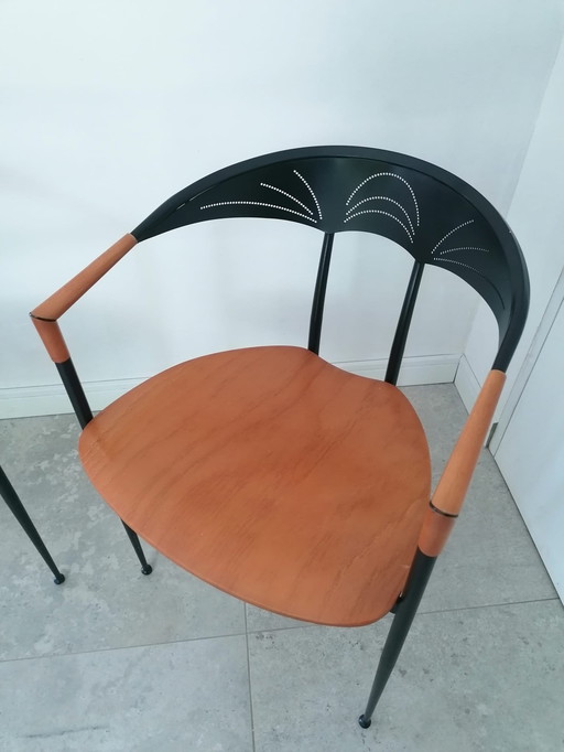 2 Sedie Postmoderne Tedide Italia anni '80