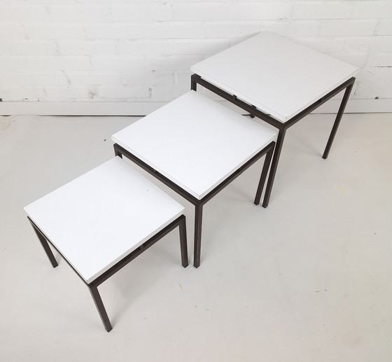 Vintage Stiemsma nesting tables 60s/70s mid century modern – Side tables, Metal, lamine (photo 2 of 11)