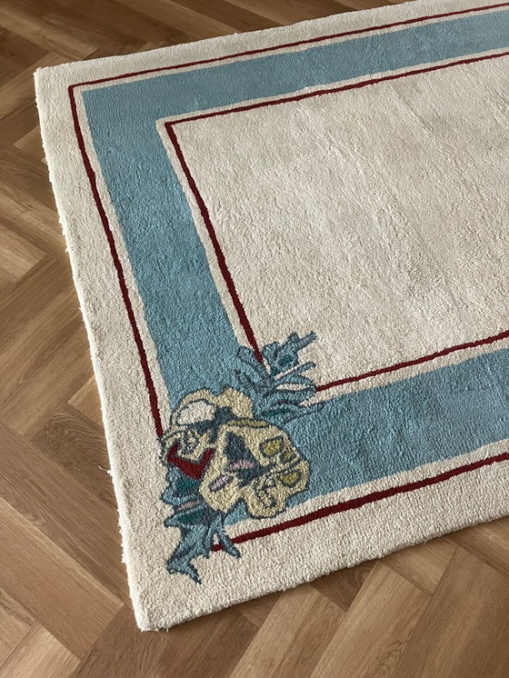 Image 1 of pure wool rug with unique design
