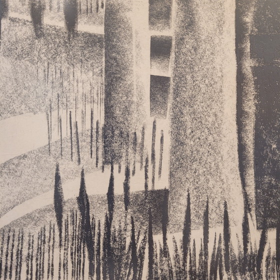 Image 1 of Dibujo A Carboncillo Sobre Papel “Bosque”, Joan Granados Llimona, 1977- España