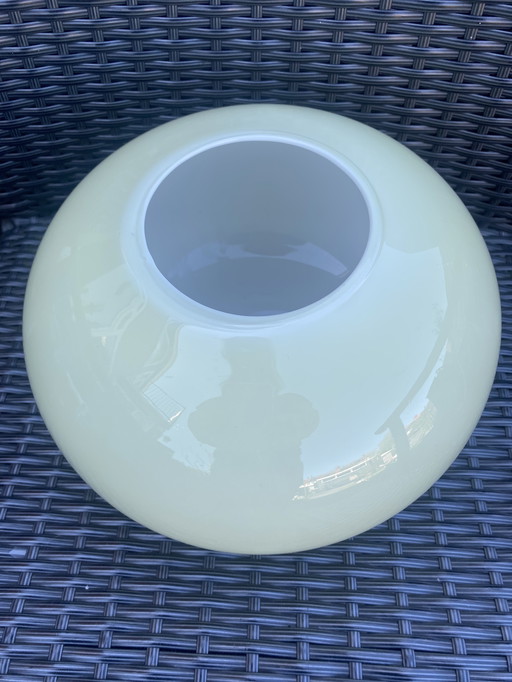Vintage IKEA Barbro Wesslander Vaas Melkglas Geel