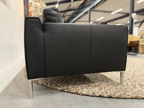 Image 1 of Design on Stock Heelz 4-Sitzer-Sofa in schwarzem Leder