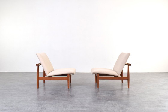 Image 1 of Model FD 137/1 Japan Lounge Chairs by Finn Juhl for France & Søn, 1960s, Set of 2