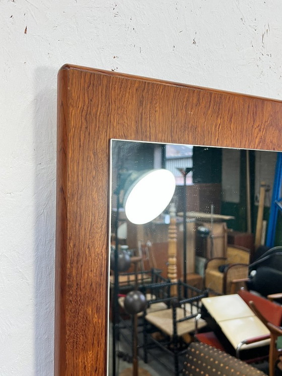 Image 1 of Miroir vintage XL en teck, Scandinavie, années 1970
