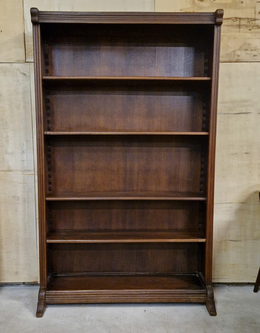 Bibliothèque Van de Puydt armoire ancienne en chêne
