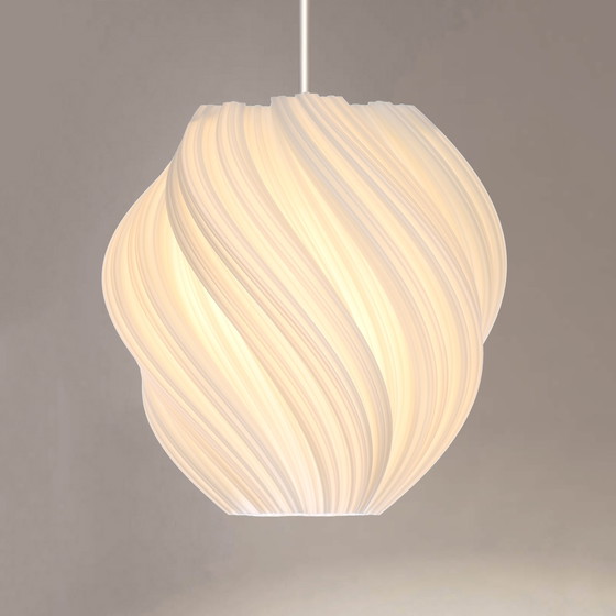 Image 1 of Swiss Design Koch #2 Clockwise Pendant Light White