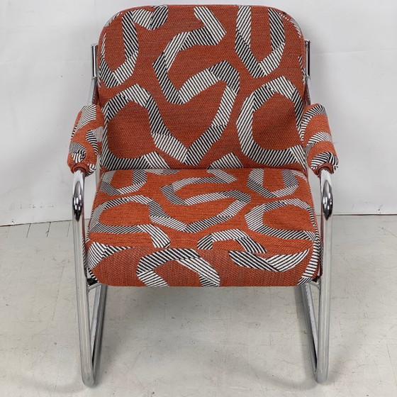 Image 1 of Bauhaus-Style Reupholstered Armchairs, 1990s