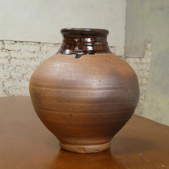 Grande vaso di Pierre Digan parzialmente smaltato – Vasi, Porcellana, Vintage (photo 3 of 8)
