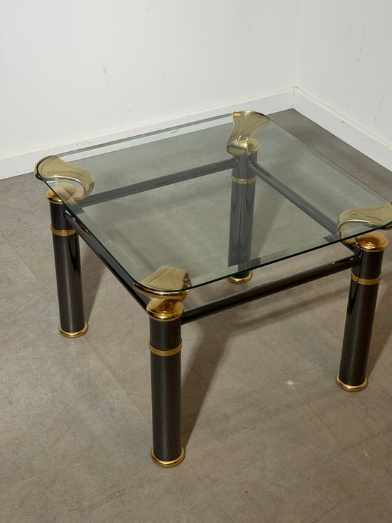 Tavolino Regency con piano in vetro - 60 x 60 – Tavolini, Glass (photo 2 of 4)