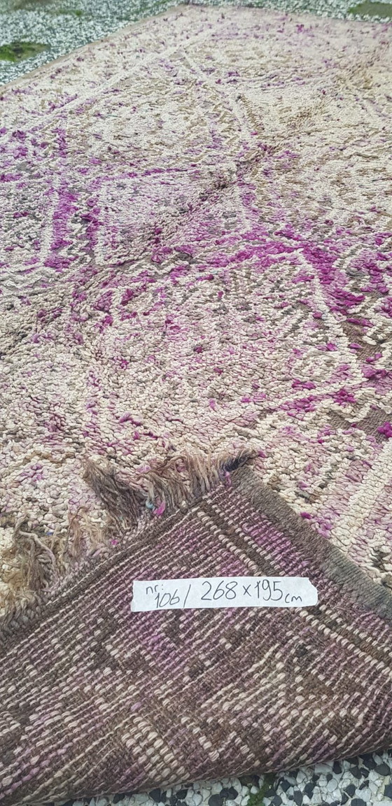 Image 1 of Handgeknoopt Berber kleed wol 268x195cm