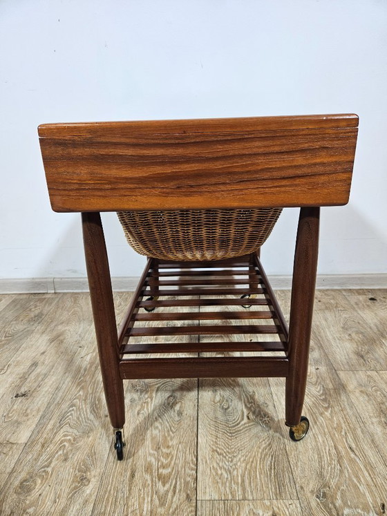 Image 1 of Armario de costura de la década de 1950, Ejvind A. Johansson para Vitze, Dinamarca.